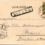 1905 Dés, Dej; M. kir. Törvényház / court + 'NAGY-KÁROLY - KOLOZSVÁR 74. SZ.' vasúti mozgóposta bélyegző (EK) - Image 2
