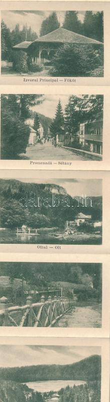 Tusnádfürdő, Baile Tusnad; Plaja / Strand, fürdőzők. leporellólap 10 képpel / spa, beach, bathers. leporellocard with 10 pictures (fl) - Image 2