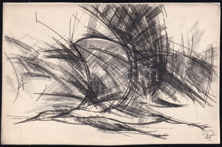Rozanits Tibor (1931-): Madarak. rézkarc, papír, jelzett a dúcon, 10x15 cm