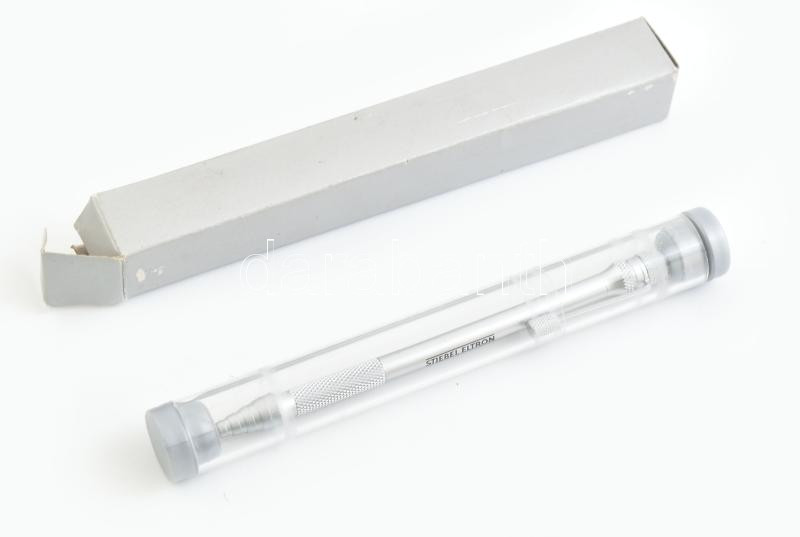 Érdekes golyóstoll, eredeti dobozában, h: 13 cm