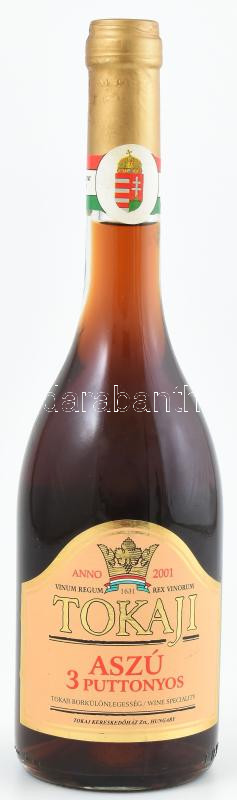 2001 3 puttonyos Tokaji Aszú, Tokaj Kereskedőház Zrt., 0,5 l