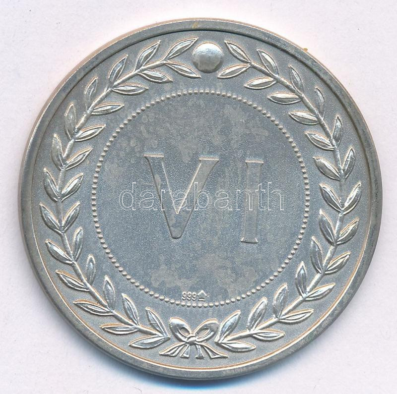 Németország DN 'Római Spintria' kétoldalas jelzett Ag replika tanúsítvánnyal (20g/0.999/40mm) T:1 patina Germany ND 'Roman Spintriae' two-sided hallmarked Ag replica with certificate (20g/0.999/40mm) C:UNC patina - Image 2