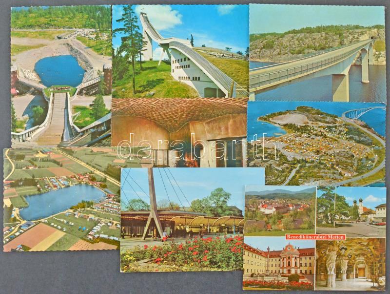 106 db MODERN használatlan külföldi képeslap / 106 modern unused European postcards