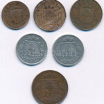 Lettország 1922. 5s bronz + 10s Ni (2db) + 1939. 1s bronz + 2s bronz (2db) T:2,2- ph. Latvia 1922. 5 Santimi bronze + 10 Santimu Ni (2pcs) + 1939. 1 Santims bronze + 2 Santims bronze (2pcs) C:XF,VF - Image 2