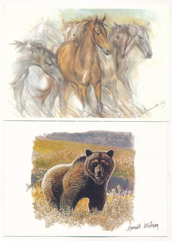 ÁLLATOK - 15 db modern használatlan képeslap / ANIMALS - 15 modern unused postcards