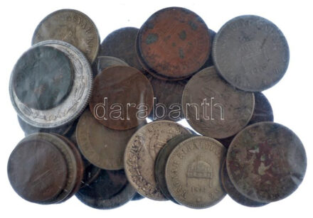 1883-1947. 32db-os magyar, főleg Fillérből álló érmetétel, közte 1943. 1P Al T:vegyes