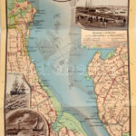 Hamburg-Helgoland - 12-tiled non-postcard litho leporello with map / 12 részes nem képeslapos leporello térképpel - Image 2