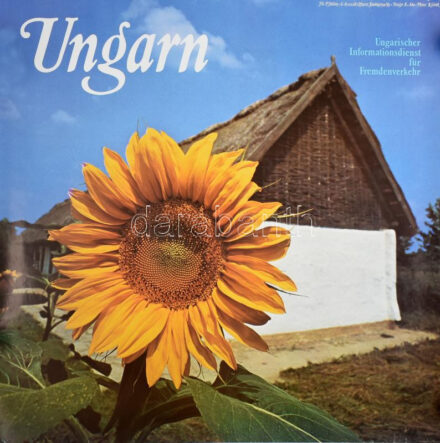 1980 Ungarn, retro turisztikai plakát Gink Károly fotójával, ofszet, papír, feltekerve, lapszéli gyűrődésekkel, 67x67 cm