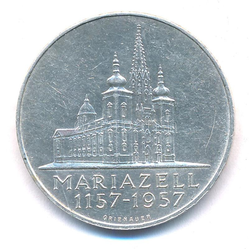 Ausztria 1957. 25Sch Ag '800 éves a Mariazelli kegytemplom' T:2 karc Austria 1957. 25 Schilling Ag '8th Centennial - Mariazell Basilica' C:XF scratch Krause KM#2883