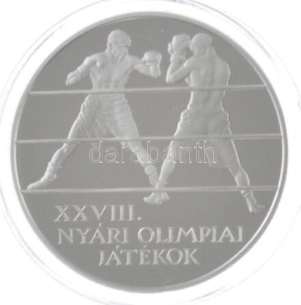 2004. 5000Ft Ag 'XXVIII. Nyári Olimpia - Athén' kapszulában, tanúsítvánnyal, dísztokban T:PP Adamo EM189