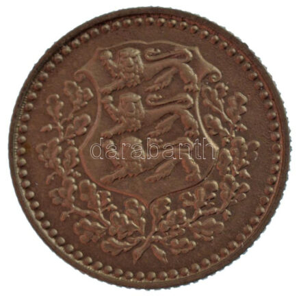 Észtország 1926. 1M Ni-sárgaréz T:2 Estonia 1926. 1 Marka Ni-brass C:XF Krause KM#5