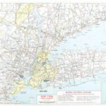 1978 New York and Vicinity map / New York és környékének térképe, 41x28,5 cm