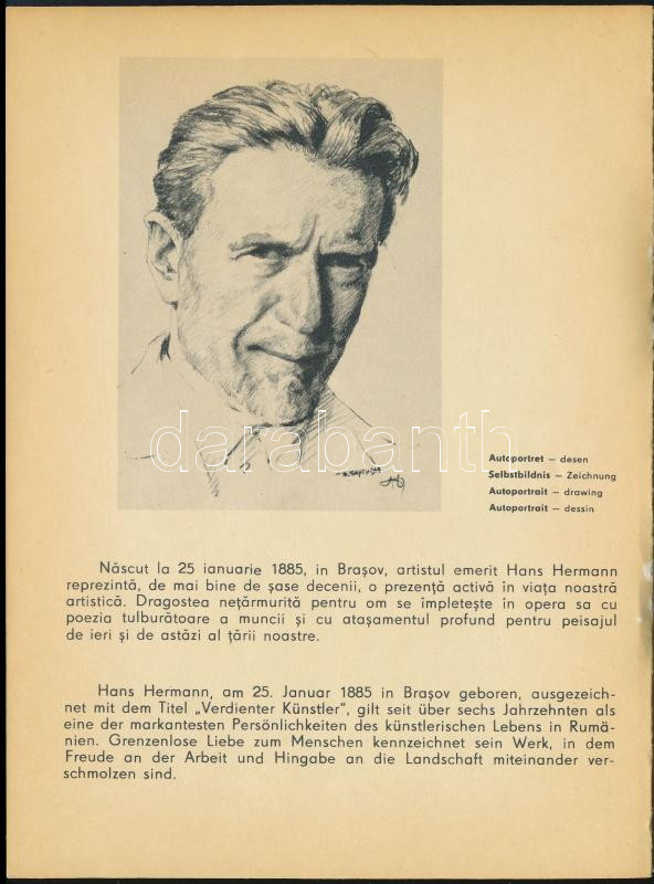 cca 1957 Sibiul Vechi (Nagyszeben, Sibiu), képeslapfüzet 12 db nagyalakú képeslappal, 20x15 cm - Image 2