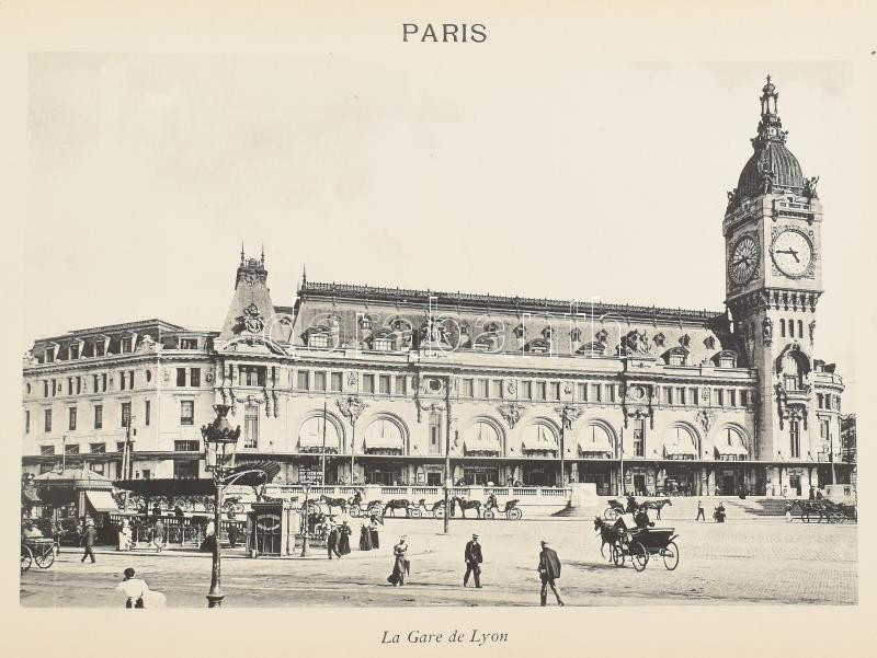 cca 1910 Paris et ses Environs. 54 Photogravures de N. D. Phot. Korabeli illusztrált egészvászon-kötés, aranyozott lapélekkel, kopott, foltos borítóval, de belül jó állapotban, 18x25 cm - Image 3