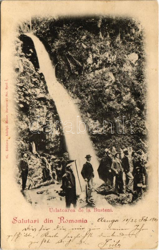 1900 Busteni, Urlatoarea / waterfall. Ed. Adolph Maier (EK)
