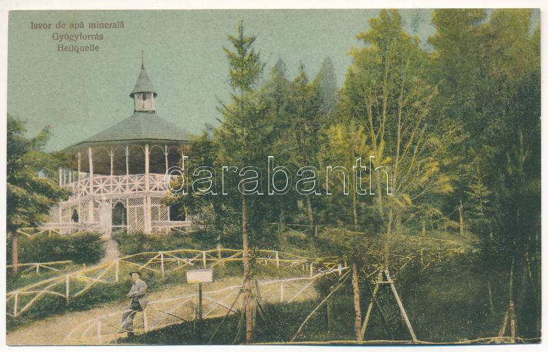 Oláhszentgyörgy, Sangeorgiul Roman, Sangeorz-Bai; Isvor de apa minerala / Gyógyforrás / Heilquelle / spa, spring source (ázott / wet damage)
