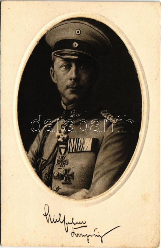 German Crown Prince Wilhelm, eldest son of Wilhelm II. Phot. E. Bieber (EK)