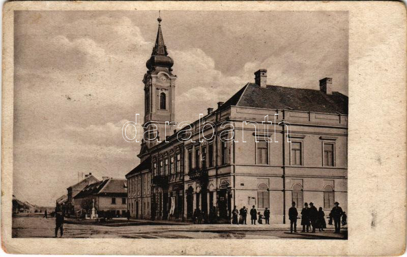 1929 Árpatarló, Ruma; utca, üzletek. Rober Wenninger kiadása / street view, shops (kopott sarkak / worn corners)