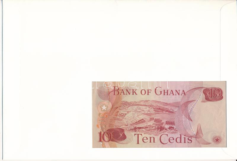 Ghána 1978. 10C felbélyegzett borítékban, bélyegzéssel T:I Ghana 1978. 10 Cedis in envelope with stamp and cancellation C:UNC - Image 2