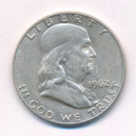 Amerikai Egyesült Államok 1962D 1/2$ Ag 'Franklin' T:2 USA 1962D 1/2 Dollar Ag 'Franklin' C:XF Krause KM#199