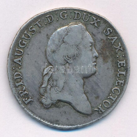 Német Államok / Szászország-Albertine 1774EDC Tallér Ag 'III. Frigyes Ágost' Drezda (27,81g) T:2- patina / German States / Saxony-Albertine 1774EDC Thaler Ag 'Friedrich August III' Dresden (27,81g) C:VF patina Krause KM# 992.1