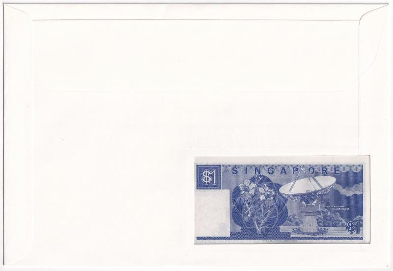 Szingapúr 1987. 1D felbélyegzett borítékban, bélyegzéssel T:I Singapore 1987. 1 Dollar in envelope with stamp and cancellation C:UNC - Image 2