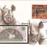 Uganda 1982. 5Sh felbélyegzett borítékban, bélyegzéssel T:I Uganda 1982. 5 Schilling in envelope with stamp and cancellation C:UNC