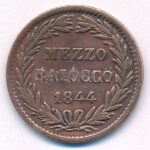 Olasz Államok / Pápai Államok 1844B 1/2b Cu 'XVI. Gergely' T:2- patina, kis ph Italian States / Papal States 1844B 1/2 Baiocco Cu 'Gregory XVI' C:VF patina, small edge error Krause KM#1319 - Image 2