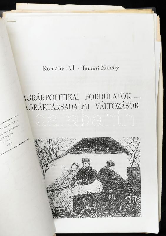 Dr. Stefanovits Pál (1920-2016) vegyészmérnök, talajtanász, egyetemi tanár, az MTA tagjának papírhagyatéka: munkájához kapcsolódó térképek, iratok, mappában. - Image 3