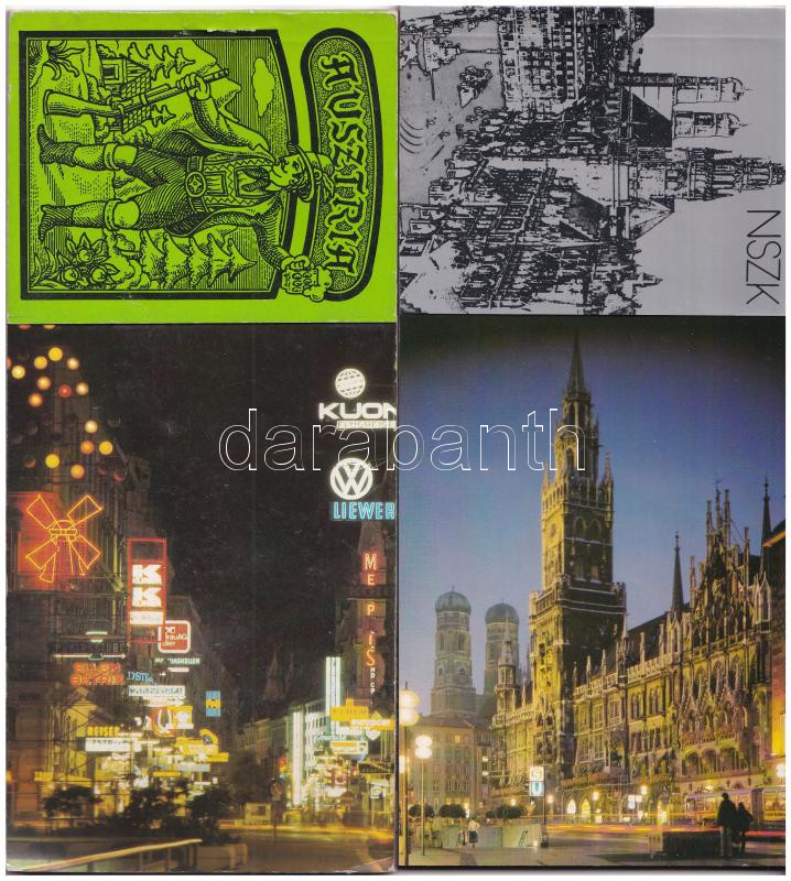 7 db MODERN külföldi képeslapfüzet: Moszkva, Ausztria, NSZK, Törökország, Párizs, Spanyolország, Olaszország - Image 3