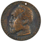 Konyorcsik János (1926-2010) DN 'Alpár Érem - Építőipari Tudományos Egyesület - Alapítva 1958' kétoldalas bronz emlékérem (80mm) T:2 felül furattal