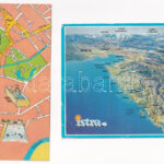 15 db MODERN térképes képeslap / 15 modern map motive postcards