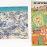 15 db MODERN térképes képeslap / 15 modern map motive postcards - Image 2