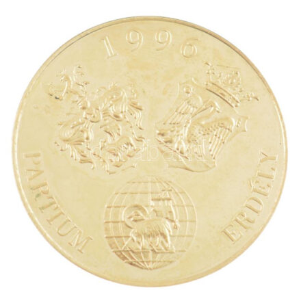 1996. Magyar Reformátusok III. Világtalálkozója / Partium, Erdély' aranyozott emlékérem (42,5mm) T:1- (eredetileg PP)