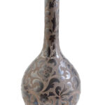 Badár Balázs, ifj. (1896-1972): Mázas kerámia váza. Jelzett, Erős kopásokkal, m: 47 cm