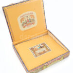 Flor de Tabacos de Partagas Habana fa szivaros doboz, tartalommal, hiányos 20,5x18x4 cm - Image 3