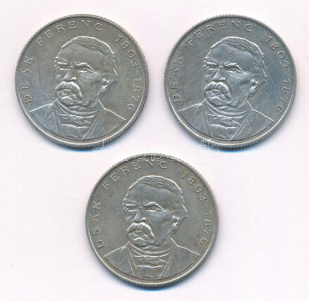 1994. 200Ft 'Deák' Ag (3x) T:2 patina Adamo F13.1