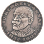 Csucs Viktória (1934-1993) 1972. 'Id. Kerpely Antal / 100 éves a NME Vaskohászattani Tanszéke' kétoldalas ezüstözött Cu emlékérem (50mm) T:1-
