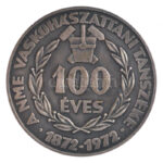 Csucs Viktória (1934-1993) 1972. 'Id. Kerpely Antal / 100 éves a NME Vaskohászattani Tanszéke' kétoldalas ezüstözött Cu emlékérem (50mm) T:1- - Image 2
