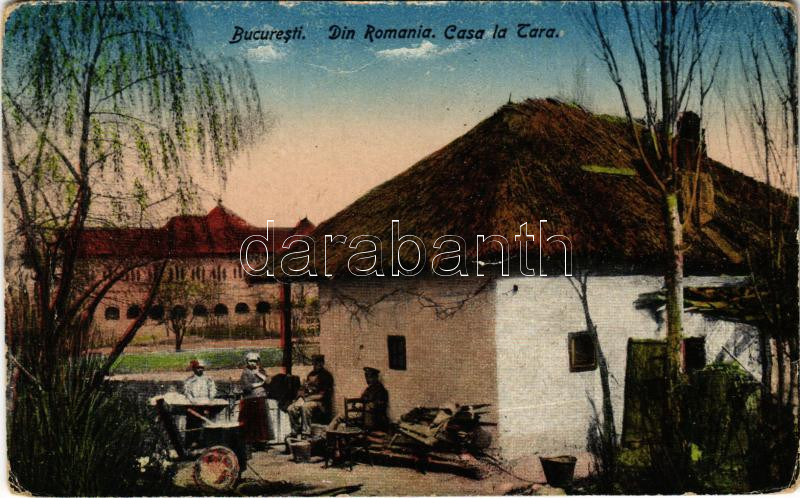 Bucharest, Bukarest, Bucuresti, Bucuresci; Din Romania, Casa la Tara / country house (EB)