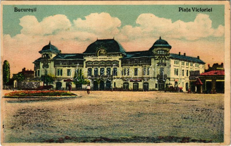 Bucharest, Bukarest, Bucuresti, Bucuresci; Piata Victoriei / square (fl)