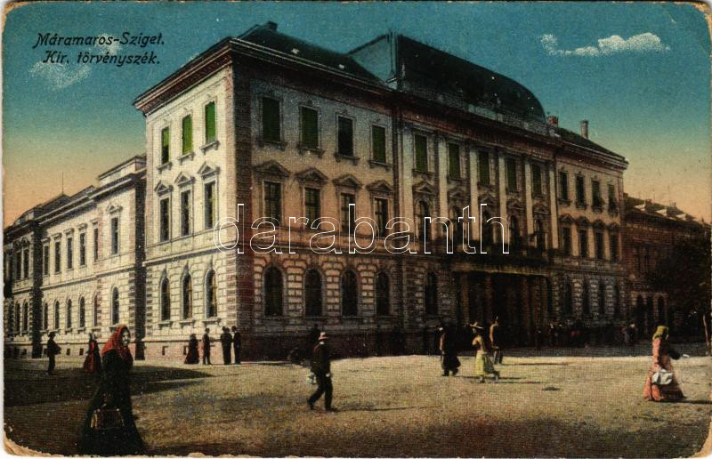 Máramarossziget, Sighet, Sighetu Marmatiei; Királyi törvényszék / court (kopott sarkak / worn corners)