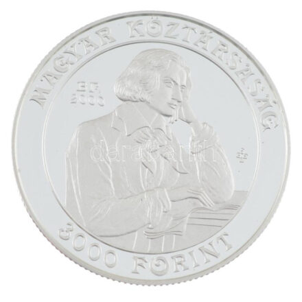 2000. 3000Ft Ag '125 éves a Liszt Ferenc Zeneművészeti Egyetem' kapszulában, tanúsítvánnyal, tájékoztatóval T:PP Adamo EM168