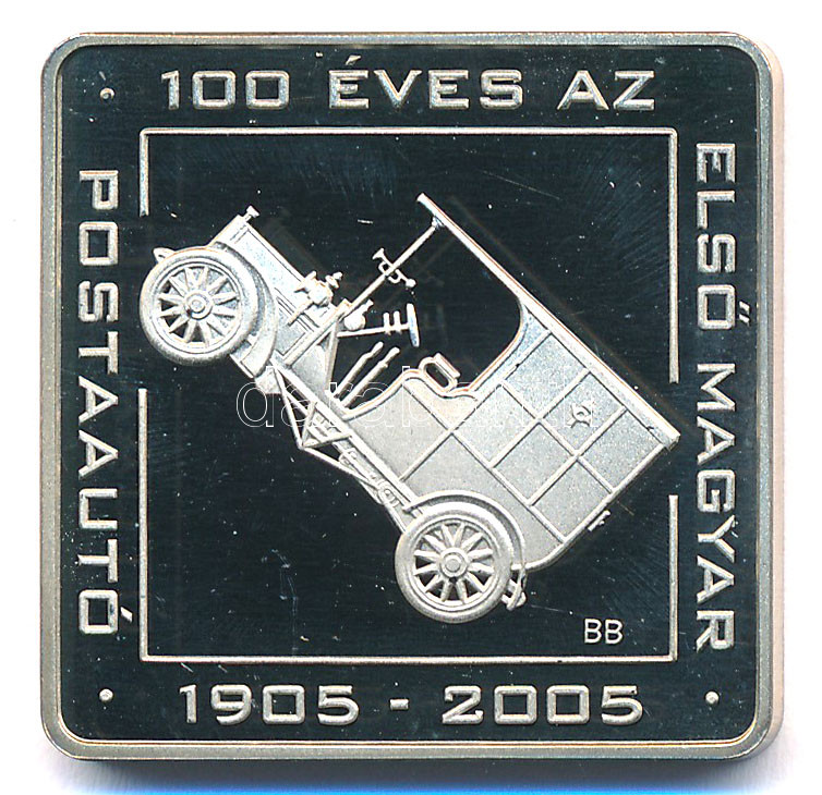 2005. 500Ft '100 éves az első magyar postaautó' tájékoztatóval T:PP felületi karc Adamo EM197
