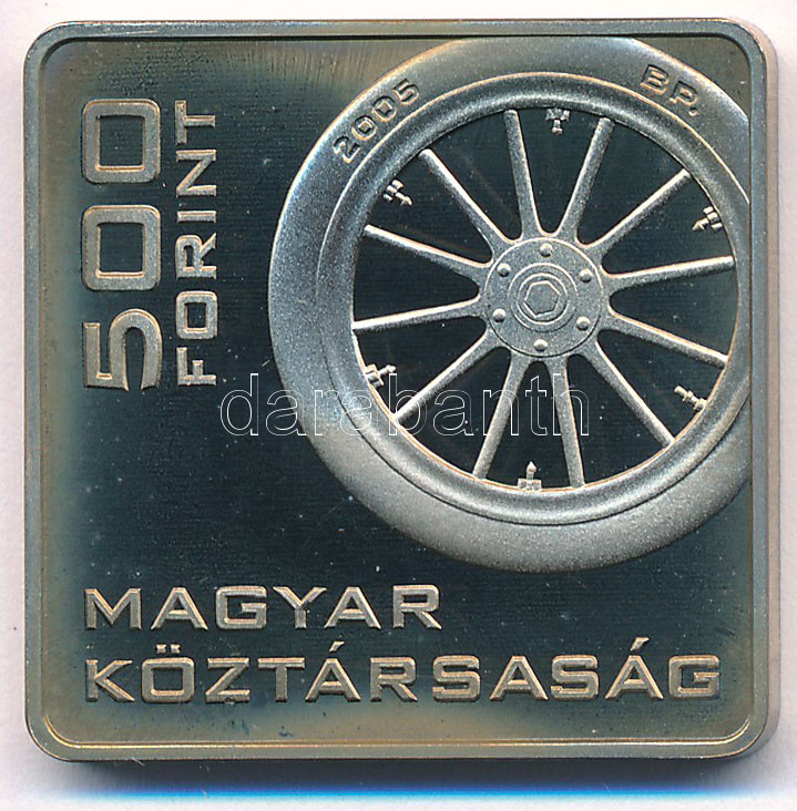 2005. 500Ft '100 éves az első magyar postaautó' tájékoztatóval T:PP felületi karc Adamo EM197 - Image 2