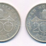 1994. 200Ft Ag 'Deák' (2db) T:1-,2 patina Adamo F13 - Image 2