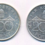 1994. 200Ft Ag 'Deák' (2db) T:1-,2 patina Adamo F13 - Image 2