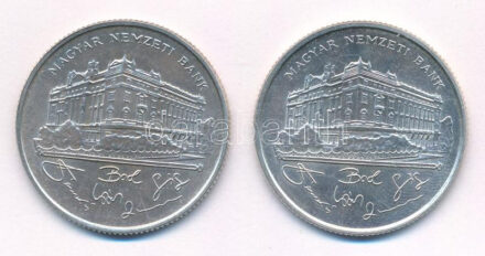 1993. 200Ft Ag 'MNB' (2x) T:1-,2 Adamo F13