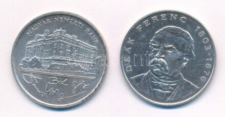 1993. 200Ft Ag 'MNB' + 1994. 200Ft 'Deák' T:1-,2 Adamo F13, F13.1