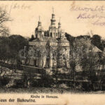 Chernivtsi, Czernowitz, Cernauti, Csernyivci (Bukovina, Bukowina); Kirche in Horecza (Horecea, Horyecha, Horetscha) / Orthodox monastery. Verlag Josef Horowitz (tears)